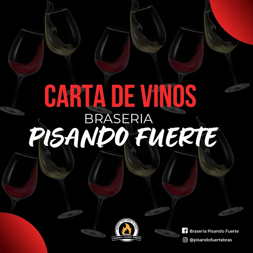 Brasería Pisando Fuerte carta vinos